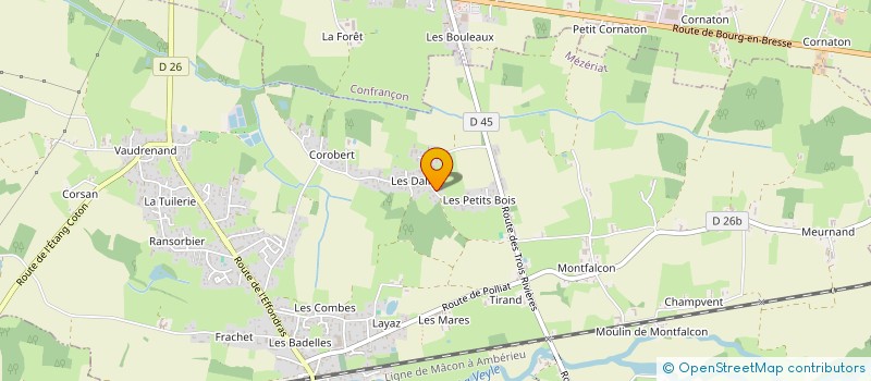 localisation de l'entreprise IPB REALISATIONS à MEZERIAT