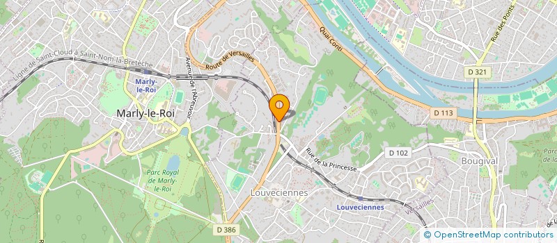localisation de l'entreprise IPBP à LOUVECIENNES