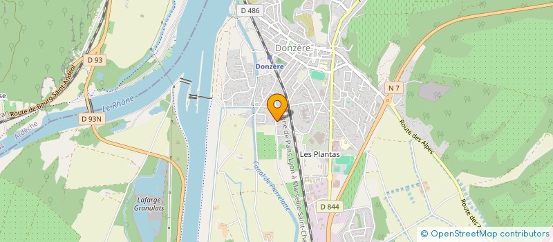 localisation de l'entreprise IPC  DONZERE