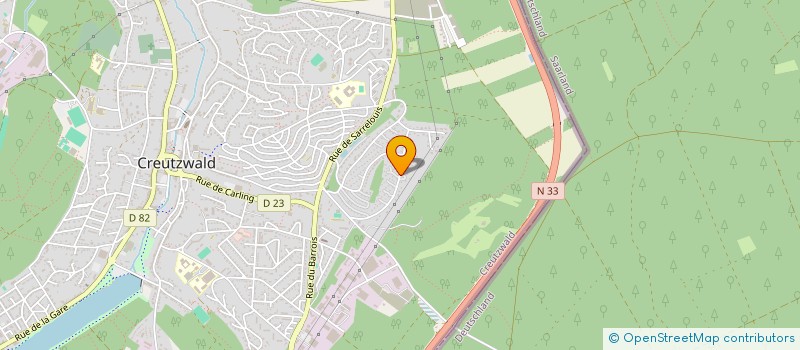 localisation de l'entreprise IPCD IMMO DEBUSSY  CREUTZWALD