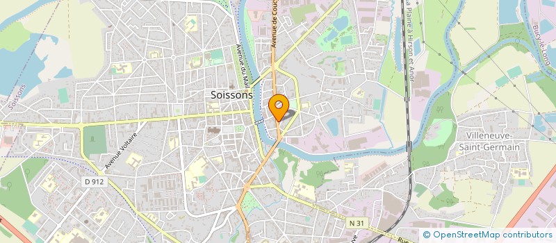 localisation de l'entreprise IPCINQ à SOISSONS