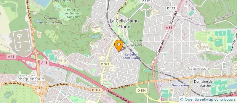 localisation de l'entreprise IPCOATING à LA CELLE-SAINT-CLOUD