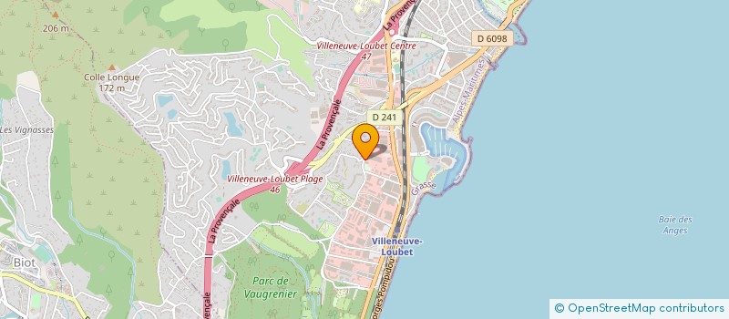 localisation de l'entreprise IPCOM DIFFUSION à VILLENEUVE-LOUBET