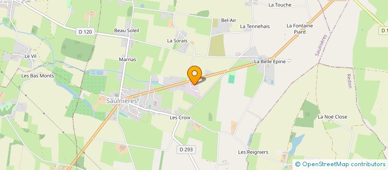 localisation de l'entreprise IPE+  SAULNIERES