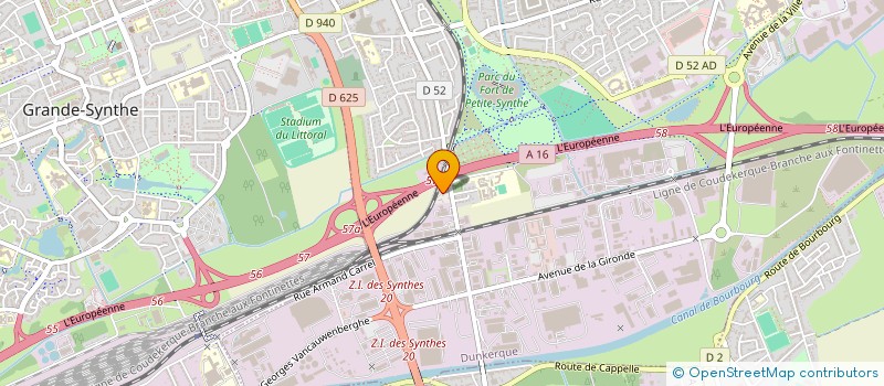 localisation de l'entreprise IPEC à DUNKERQUE