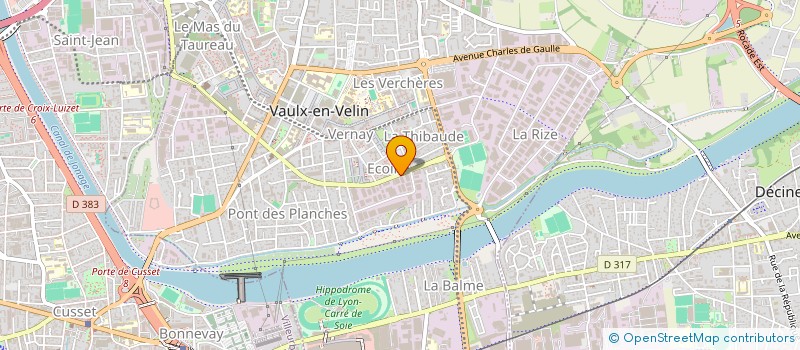 localisation de l'entreprise IPEK LYON à VAULX-EN-VELIN