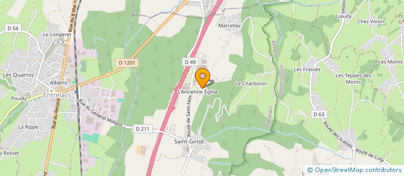 localisation de l'entreprise IPELEC à ENTRELACS