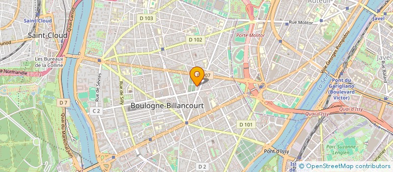 localisation de l'entreprise IPERLAB  BOULOGNE-BILLANCOURT