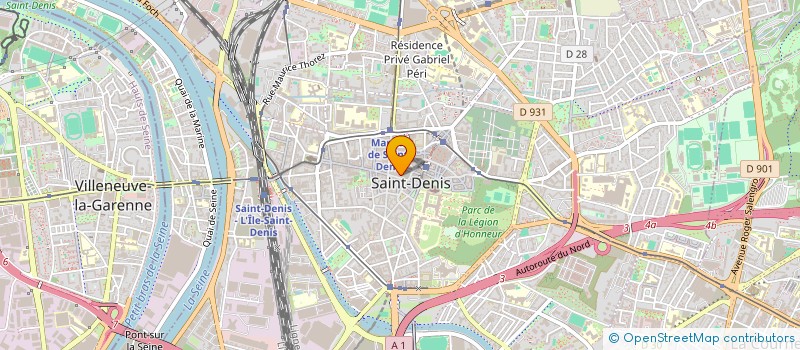 localisation de l'entreprise IPERVIA à SAINT-DENIS