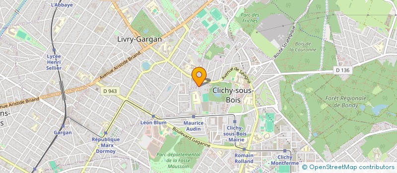 localisation de l'entreprise IPEXPRESS TRANSPORT à CLICHY-SOUS-BOIS