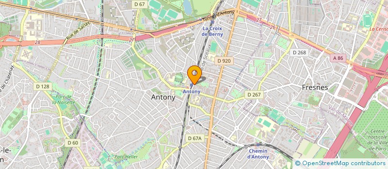 localisation de l'entreprise IPG à ANTONY