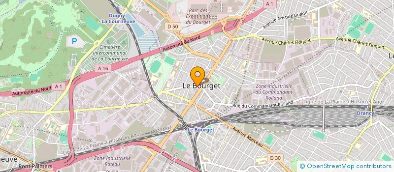 localisation de l'entreprise IPHICLES à LE BOURGET