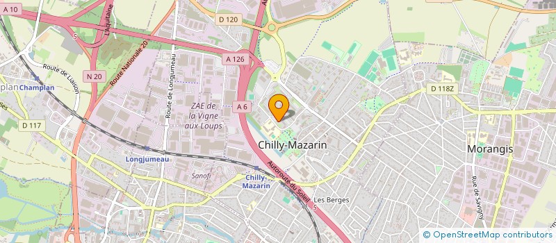 localisation de l'entreprise IPI à CHILLY-MAZARIN