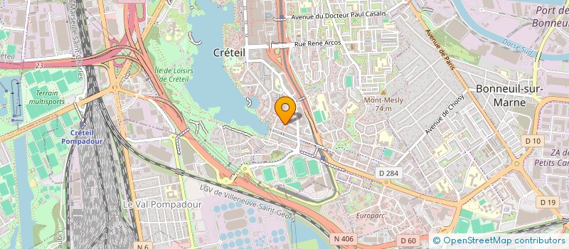 localisation de l'entreprise IPIXELWEB  CRETEIL