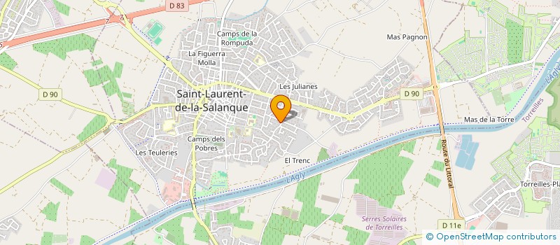 localisation de l'entreprise IPJDA  SAINT-LAURENT-DE-LA-SALANQUE