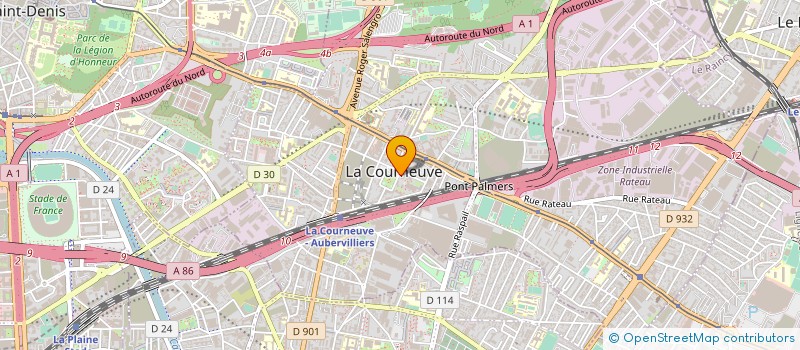 localisation de l'entreprise IPL DECOR EVENTS à LA COURNEUVE