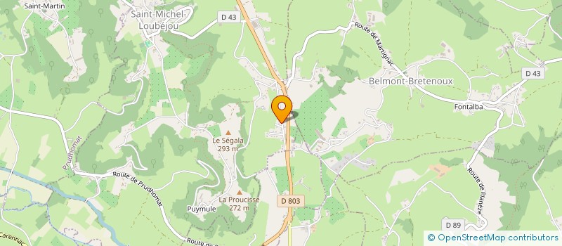 localisation de l'entreprise IPLINK  SAINT-MICHEL-LOUBEJOU