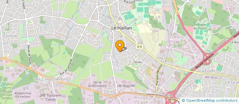 localisation de l'entreprise IPM DECO  LE HAILLAN