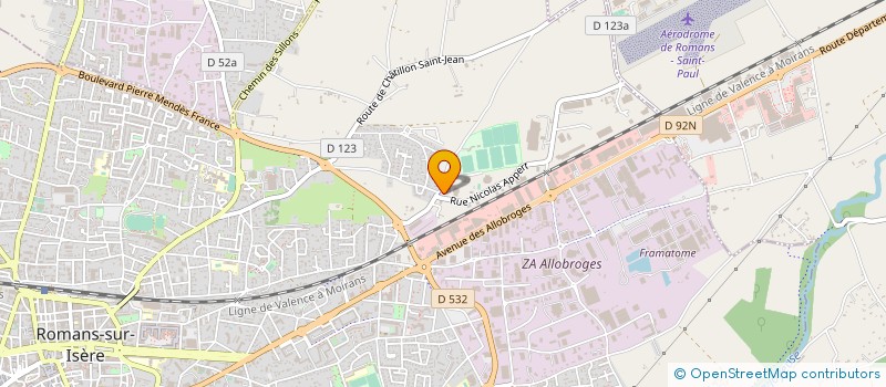 localisation de l'entreprise IPM FRANCE  ROMANS-SUR-ISERE