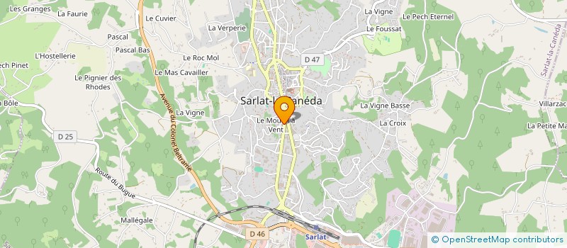 localisation de l'entreprise IPOCANP  SARLAT-LA-CANEDA
