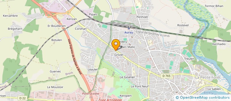 localisation de l'entreprise IPOMEA à AURAY
