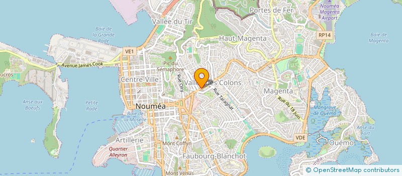 localisation de l'entreprise IPOP  NOUMEA