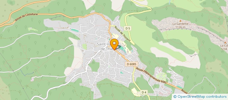 localisation de l'entreprise IPPON JUDO CLUB SAINT VALLIER DE THIEY  SAINT-VALLIER-DE-THIEY