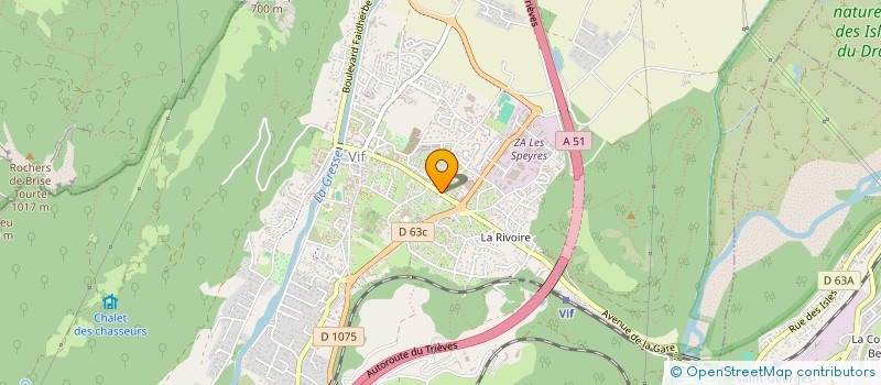 localisation de l'entreprise IPR  VIF