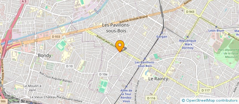 localisation de l'entreprise IPR à LES PAVILLONS-SOUS-BOIS