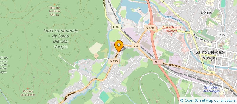 localisation de l'entreprise IPR VOSGES SASU  SAINT-DIE-DES-VOSGES