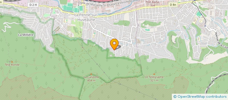 localisation de l'entreprise IPRI FORMATION  LA PENNE-SUR-HUVEAUNE