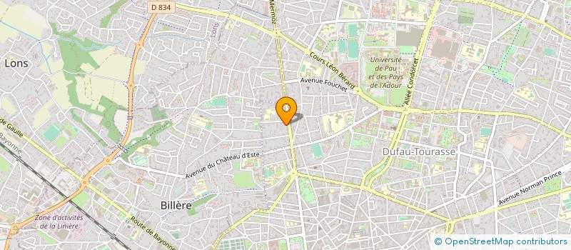 localisation de l'entreprise IPROJET à PAU