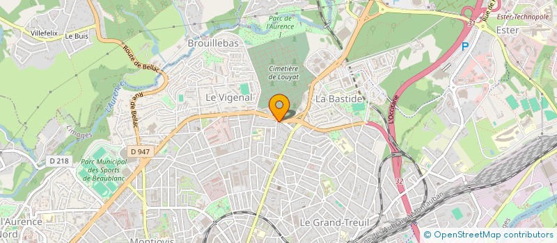 localisation de l'entreprise IPROM à LIMOGES