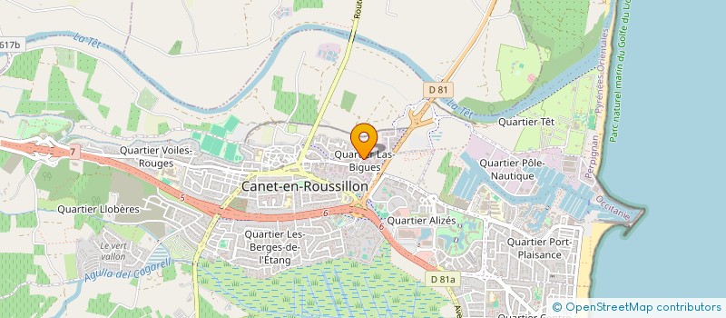 localisation de l'entreprise IPROTECT SECURITE INCENDIE  CANET-EN-ROUSSILLON