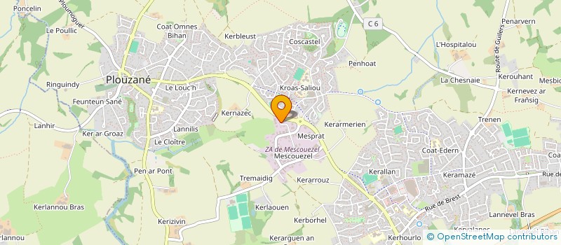 localisation de l'entreprise IPS 29  PLOUZANE