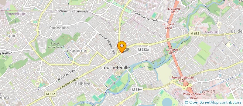 localisation de l'entreprise IPS  TOURNEFEUILLE