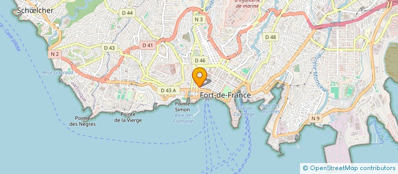 localisation de l'entreprise IPS CARAIBES à FORT-DE-FRANCE