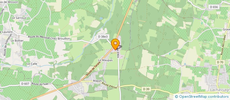 localisation de l'entreprise IPS - INDUSTRIES POMPES SERVICES  THEIZE