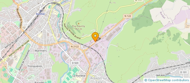 localisation de l'entreprise IPSA à AURILLAC