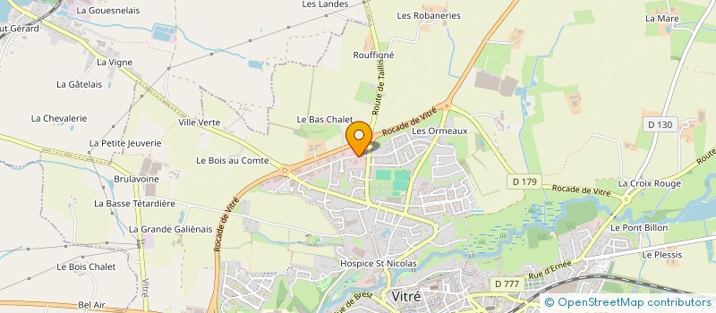 localisation de l'entreprise IPSEA  VITRE