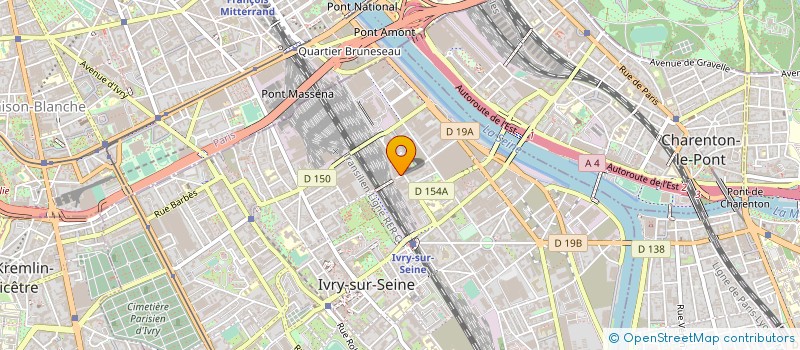 localisation de l'entreprise IPSELIOS à IVRY-SUR-SEINE