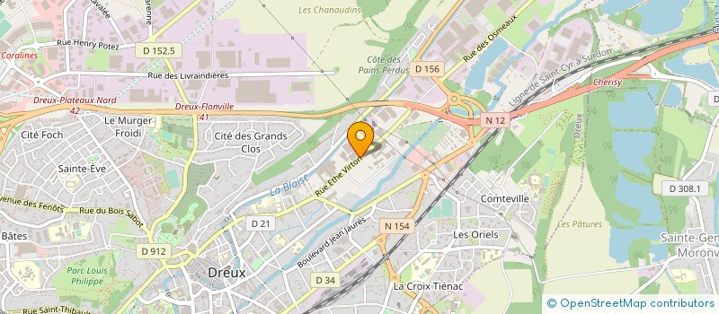 localisation de l'entreprise IPSEN PHARMSCIENCES à DREUX