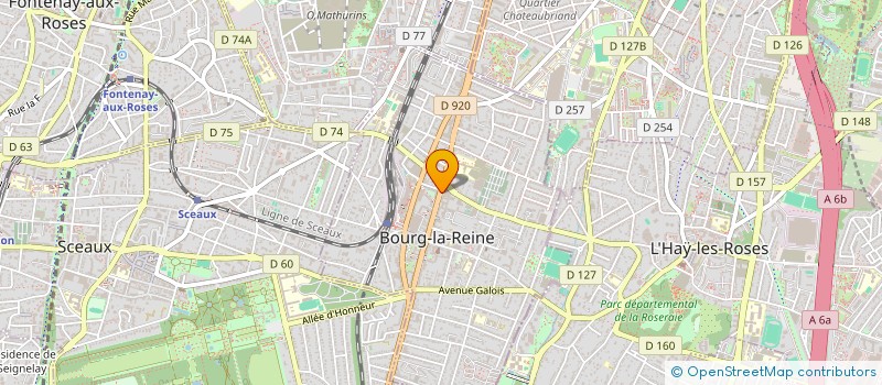 localisation de l'entreprise IPSILON à BOURG-LA-REINE