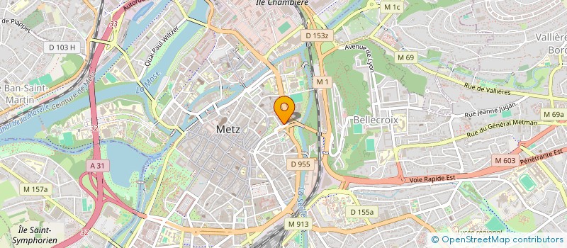 localisation de l'entreprise IPSO FACTO à METZ