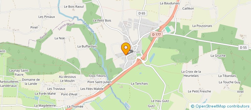 localisation de l'entreprise IPSO FACTO  RENAC