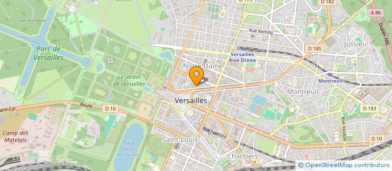 localisation de l'entreprise IPSO FACTO à VERSAILLES