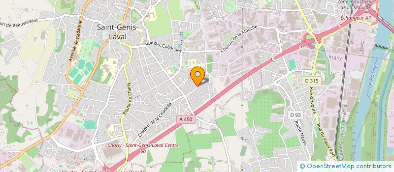 localisation de l'entreprise IPSO FACTO CONSULT à SAINT-GENIS-LAVAL