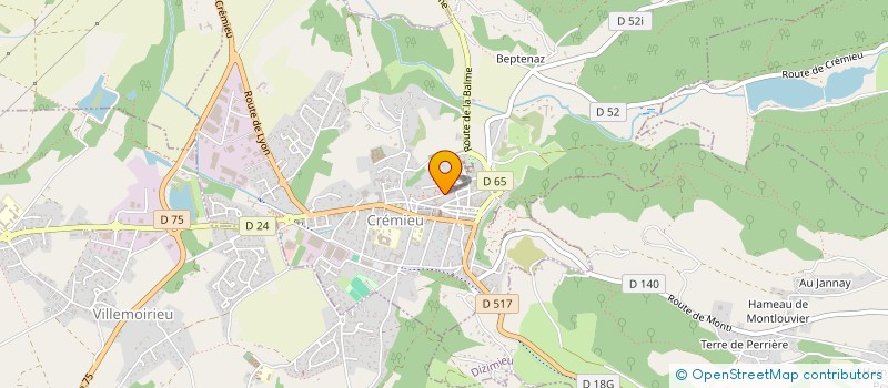 localisation de l'entreprise IPSUM DEVELOPPEMENT  CREMIEU