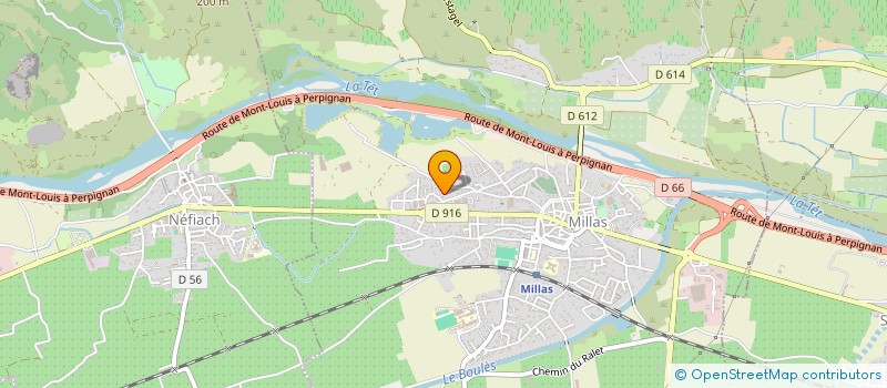 localisation de l'entreprise IPTEC  MILLAS