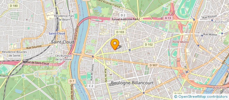 localisation de l'entreprise IPTIMIZE à BOULOGNE-BILLANCOURT
